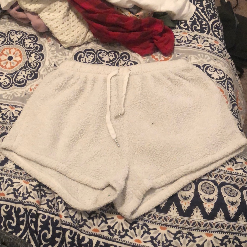 Shein Medium White Sleep Shorts